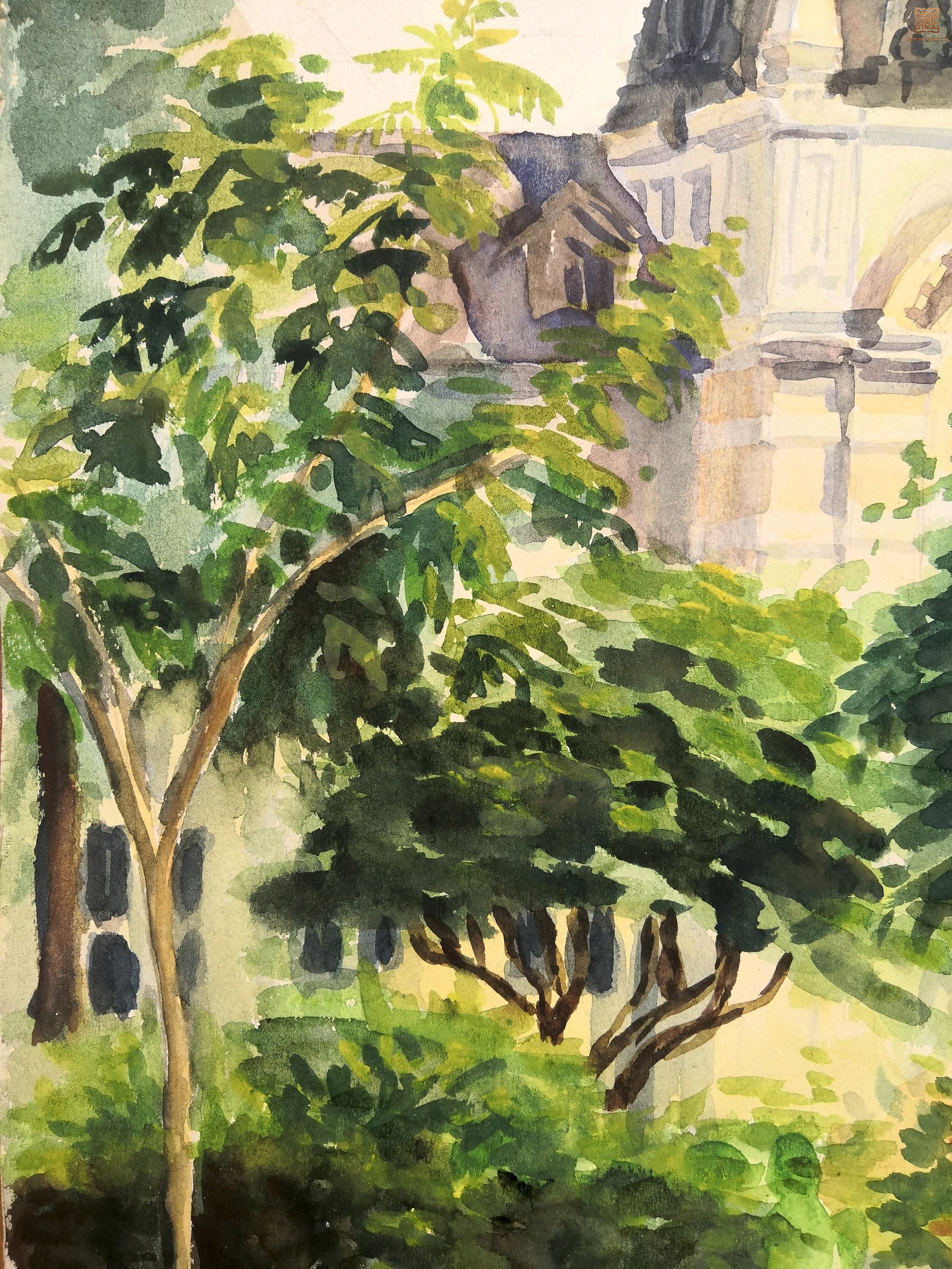 8  戴泽《阳光下的教堂》局部之二.jpg