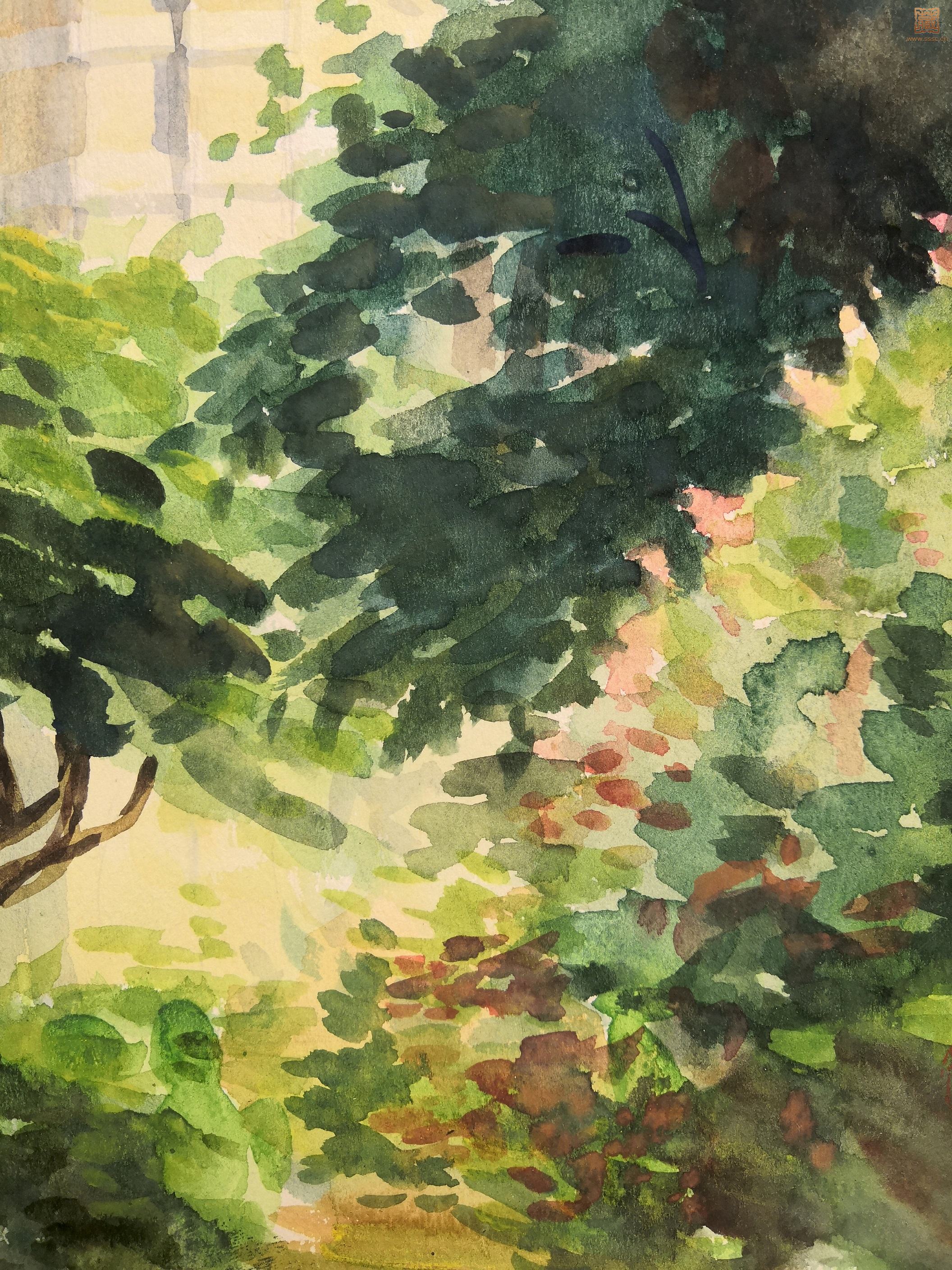 8  戴泽《阳光下的教堂》局部之四.jpg