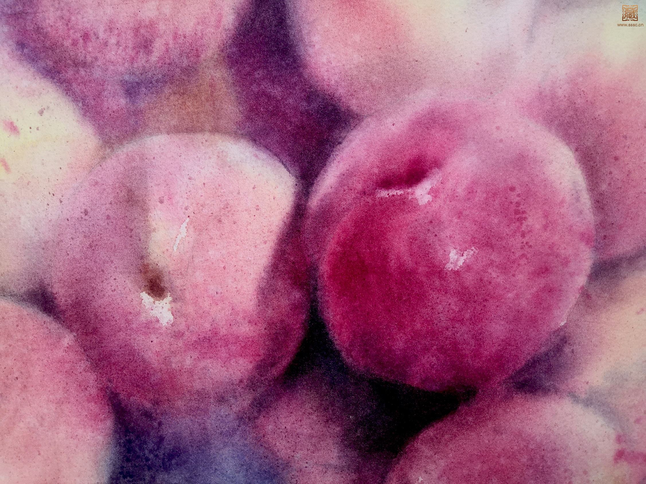 281  苏家芬《蜜桃熟了》局部之五.jpg