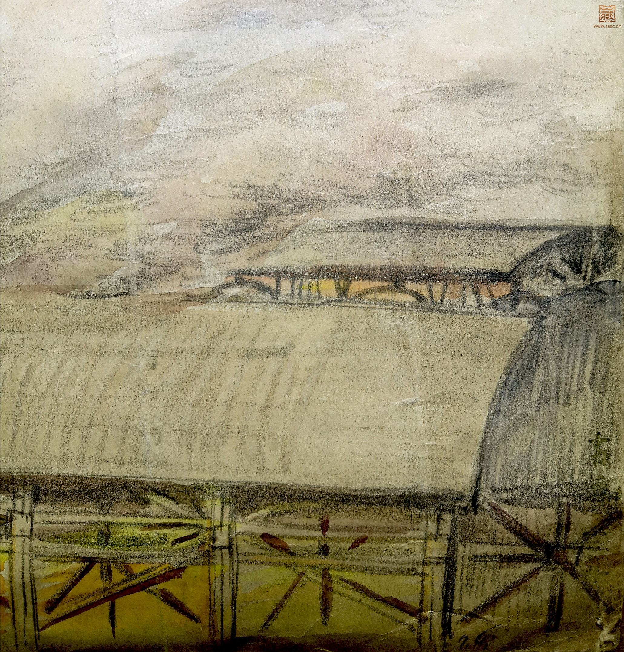 85  古元《炼化工厂》局部之六.jpg