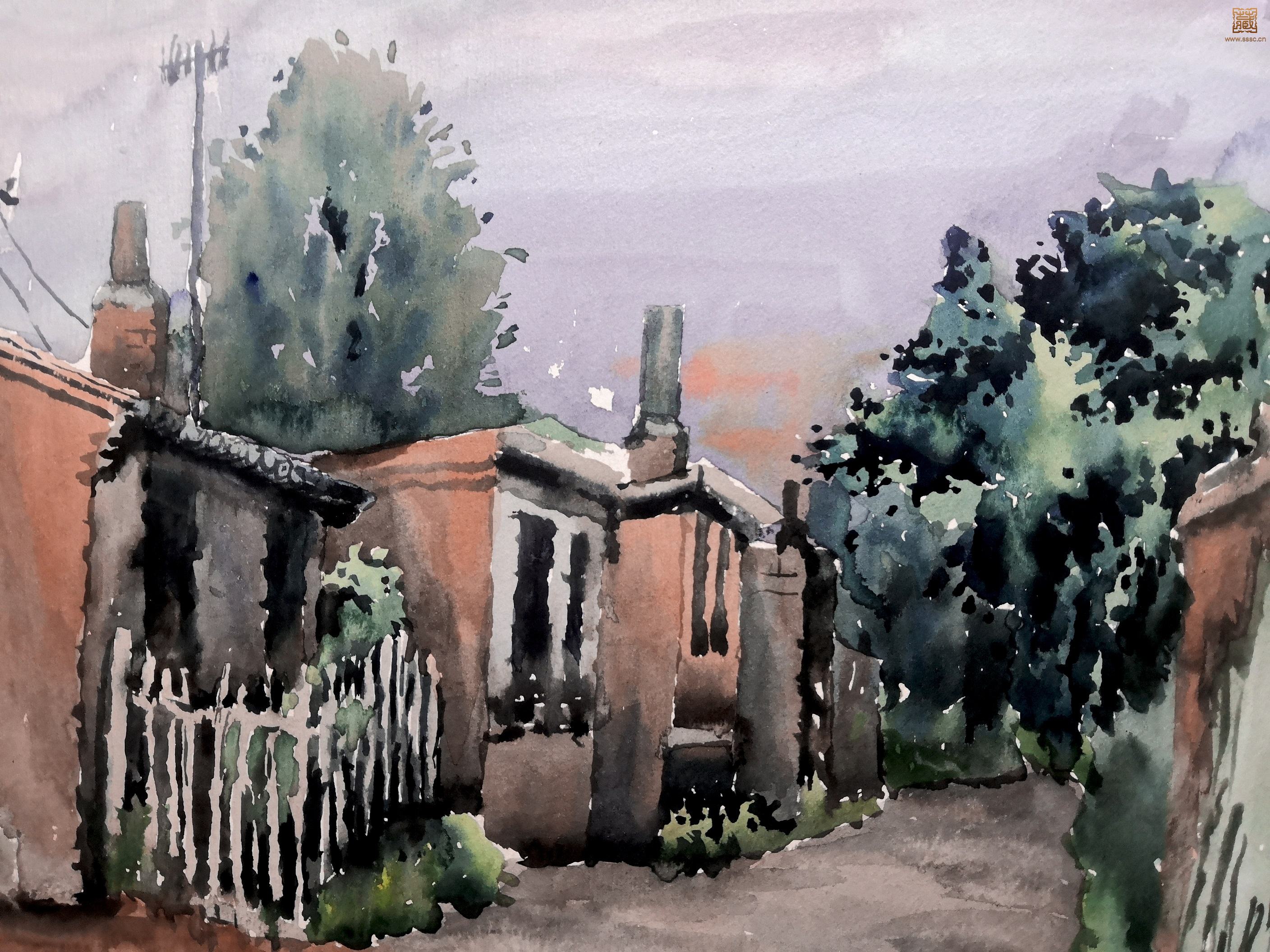 7  戴泽《唐县古村》局部之二.jpg