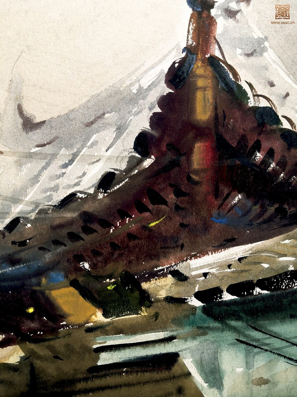 288  李天行《龙华寺》局部之二.jpg