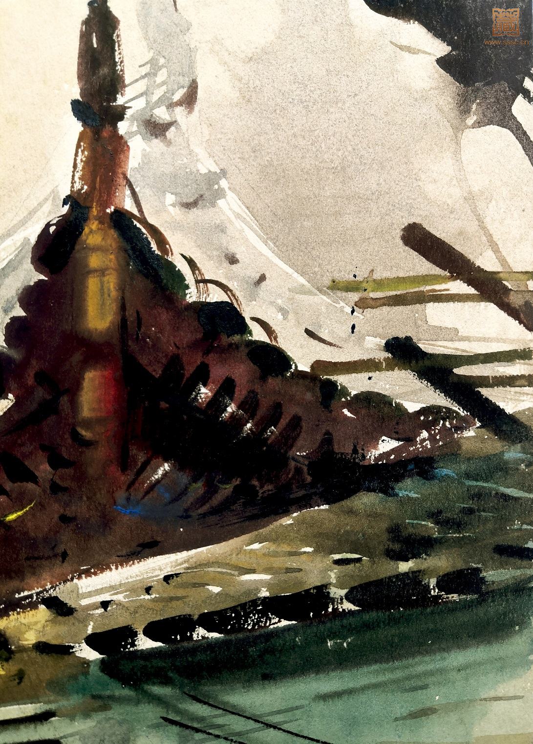 288  李天行《龙华寺》局部之三.jpg