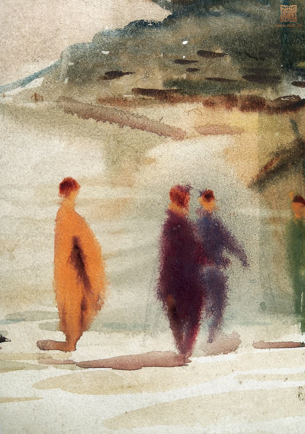 288  李天行《龙华寺》局部之五.jpg