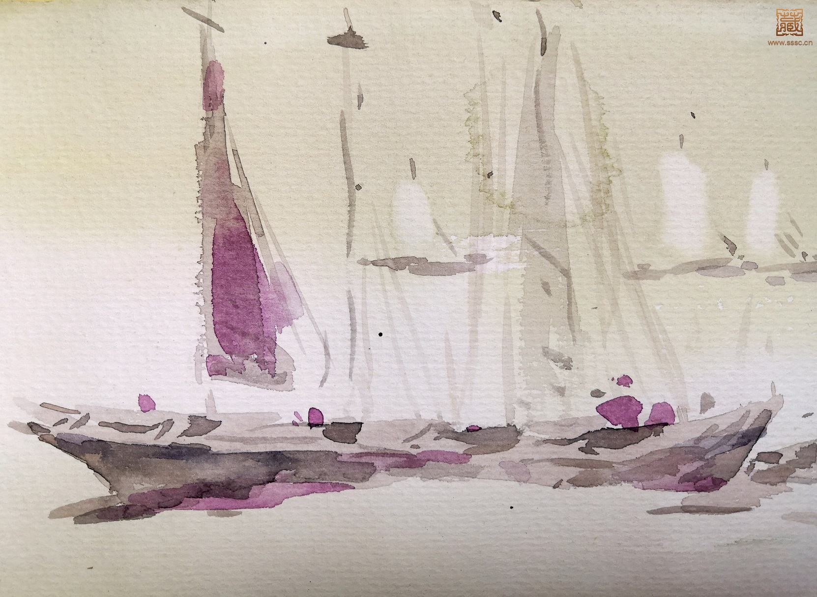 286  张奇《富春江畔》局部之六.jpg