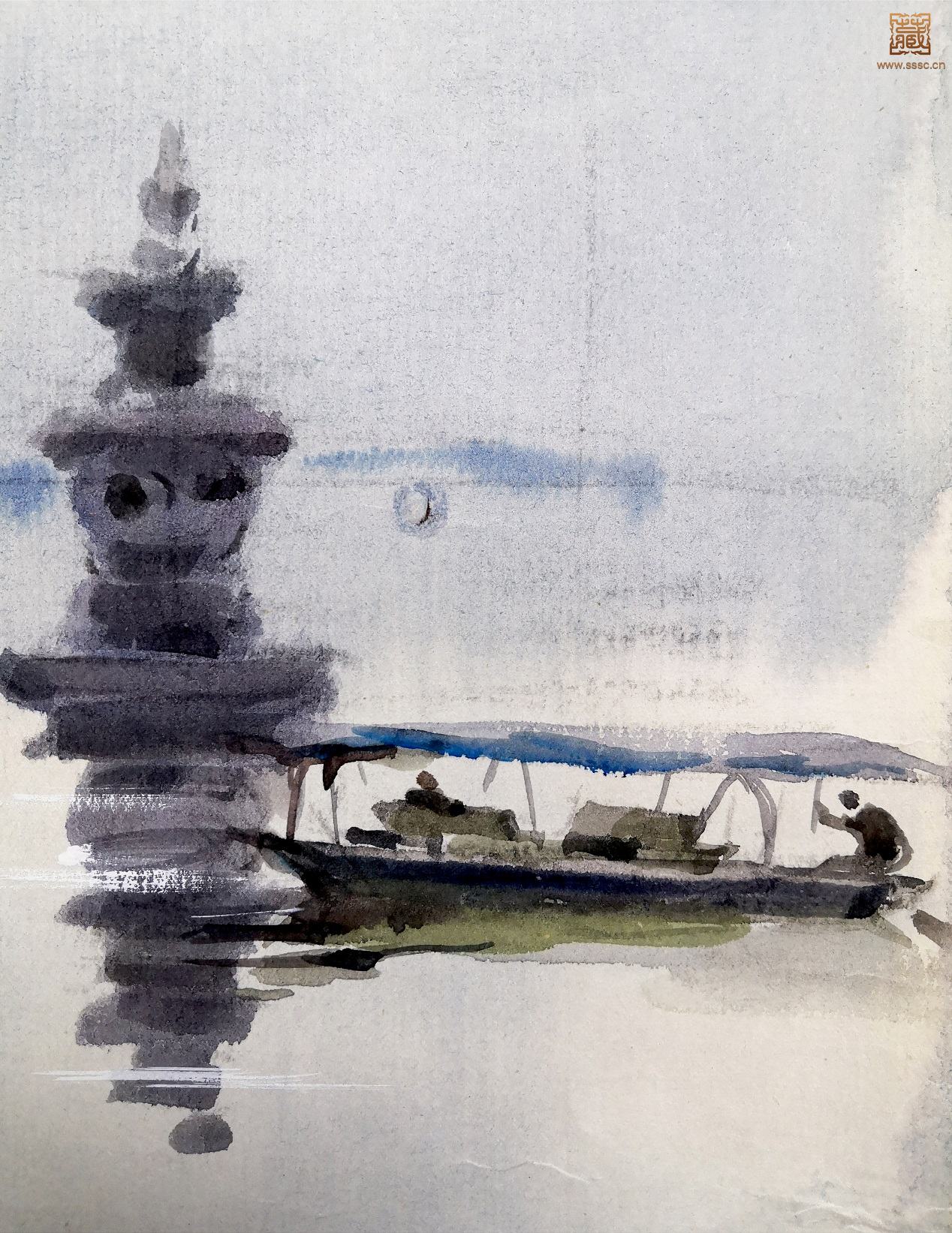 284  何志生《三潭印月》局部之一.jpg