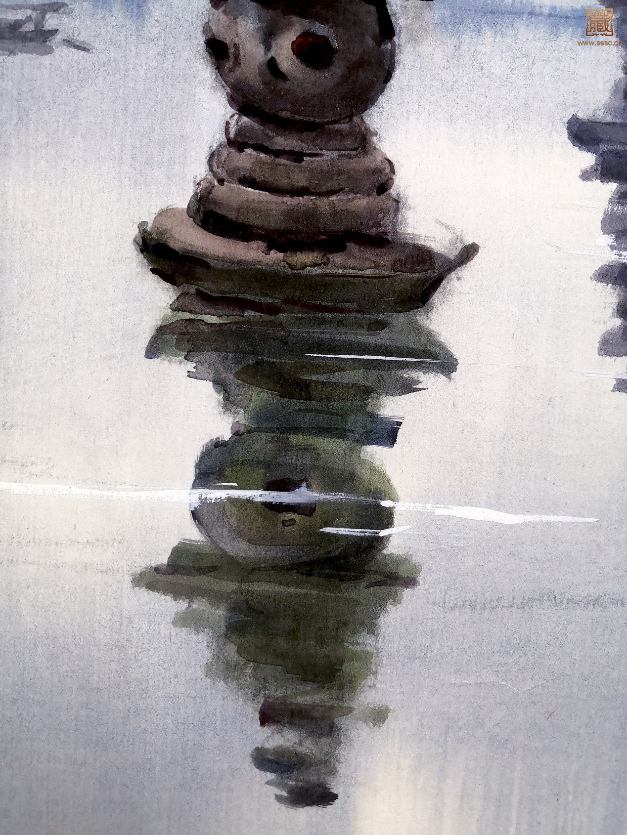 284  何志生《三潭印月》局部之三.jpg