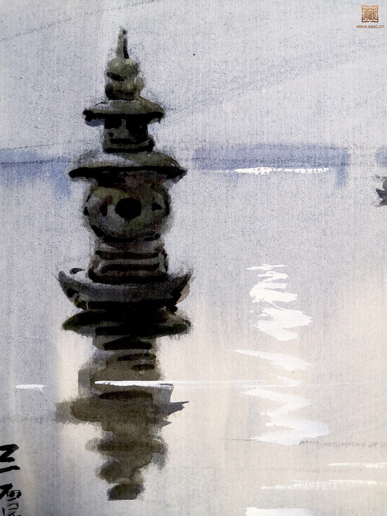 284  何志生《三潭印月》局部之四.jpg