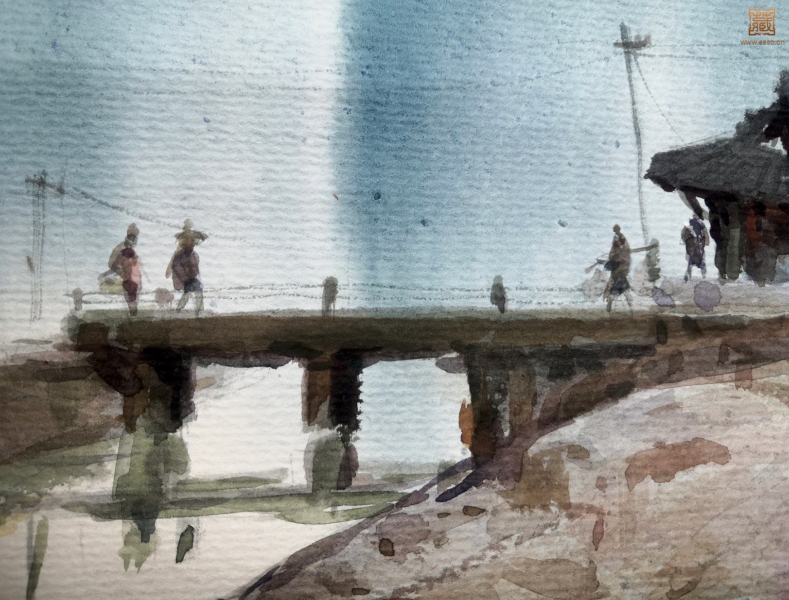 283  何志生《山区之晨》局部之六.jpg