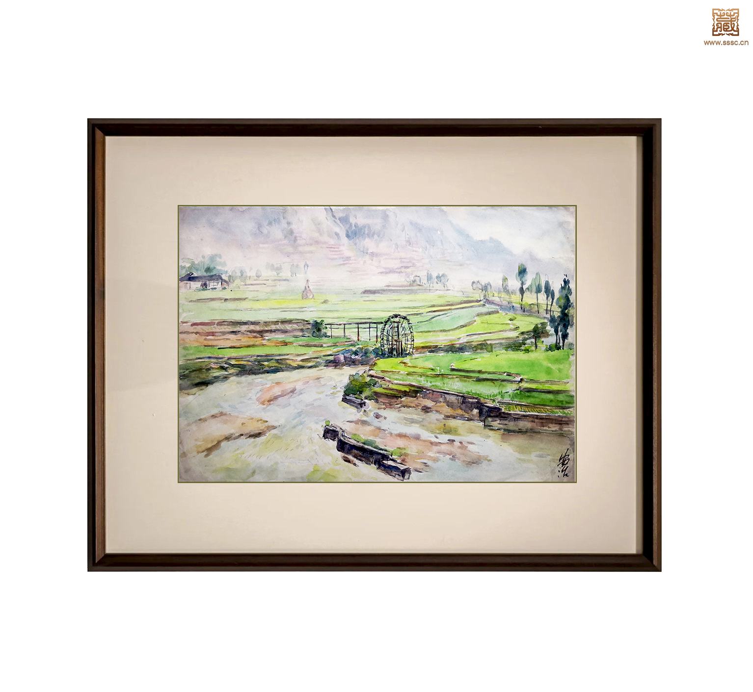 66  张安治《春和景明》装框效果.jpg