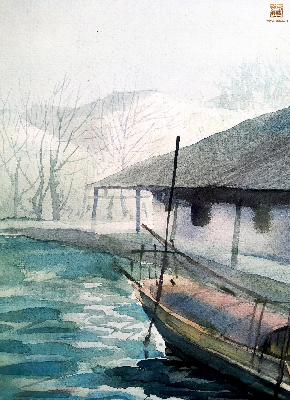 275  瞿顺发《水乡之晨》局部之五.jpg