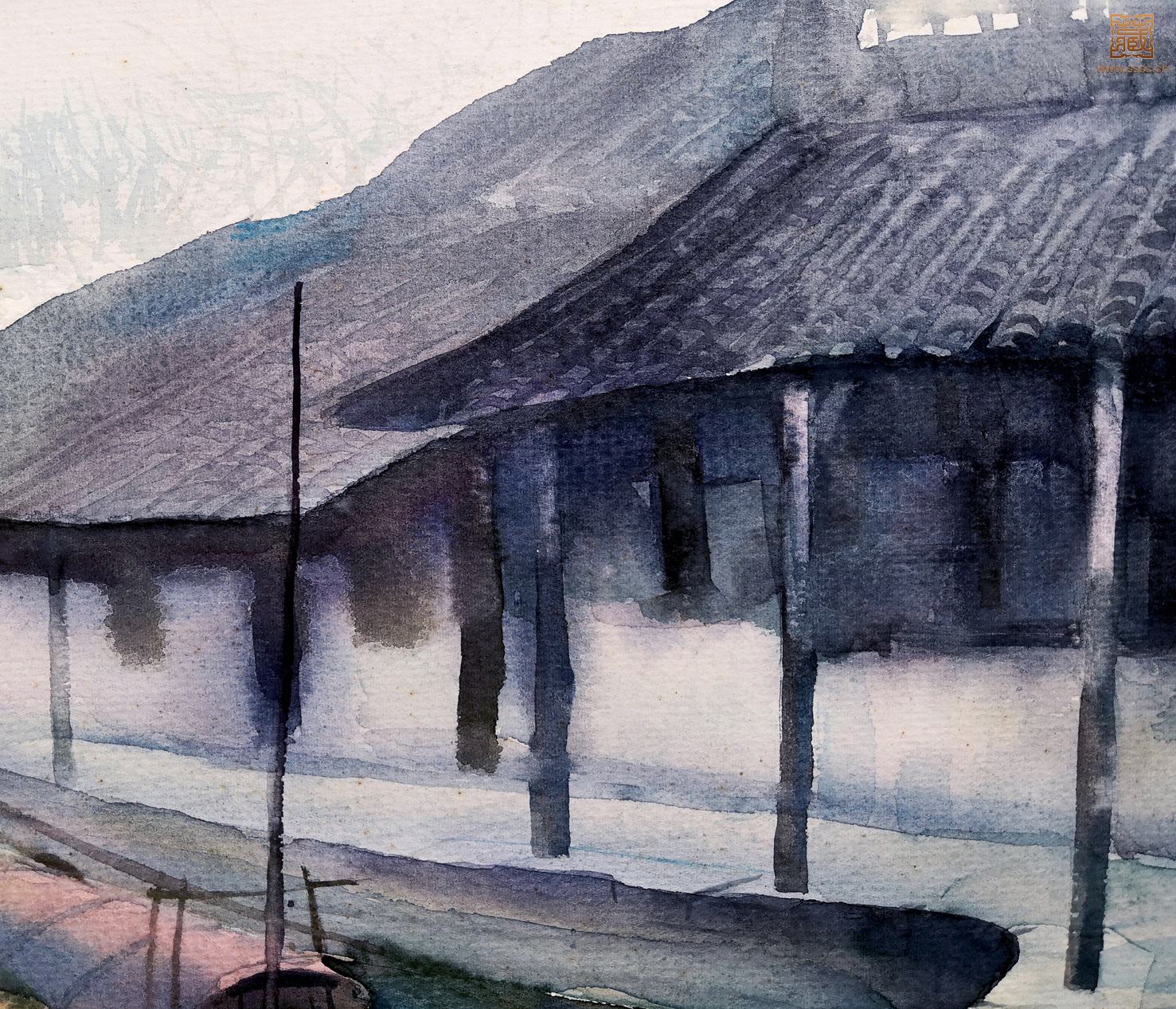 275  瞿顺发《水乡之晨》局部之七.jpg