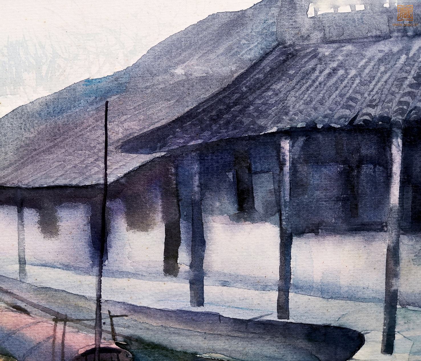 275  瞿顺发《水乡之晨》局部之七.jpg