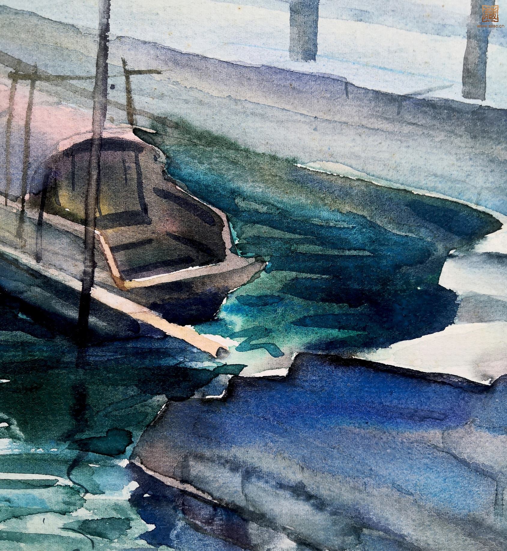 275  瞿顺发《水乡之晨》局部之四.jpg