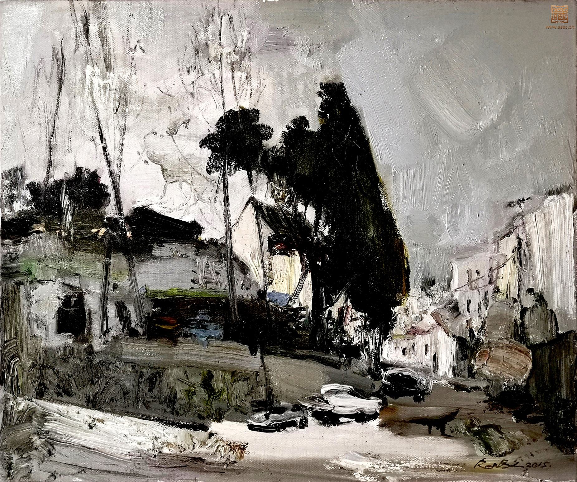 108  任昌久《东钱湖写生之二》油画  40×52cm 2015年.jpg