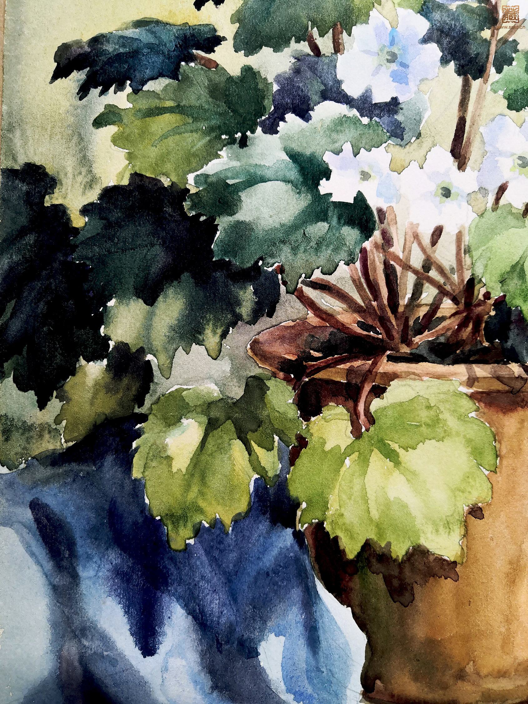 14  萧淑芳《盆花》局部之八.jpg