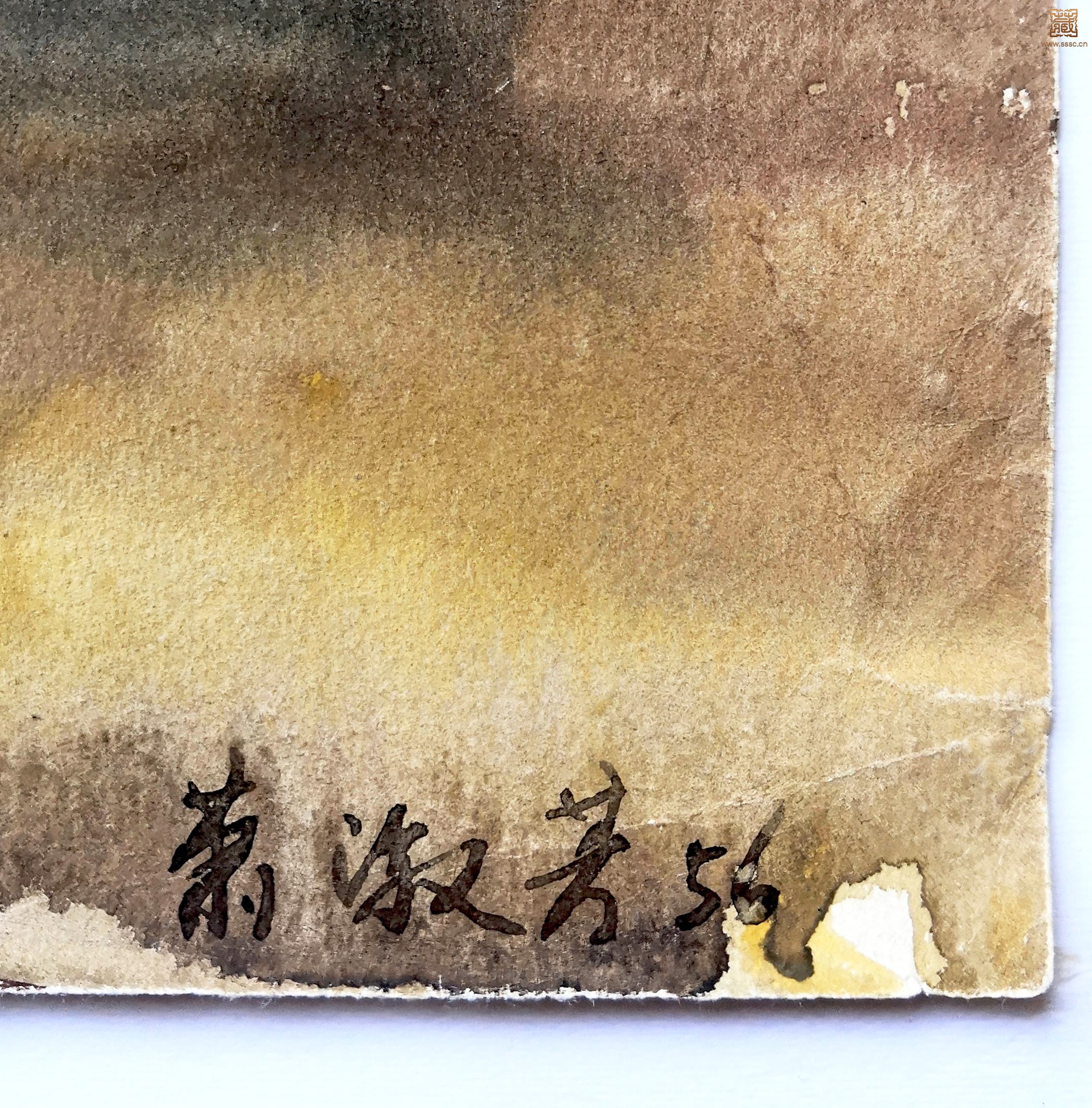 14  萧淑芳《盆花之二》落款.jpg