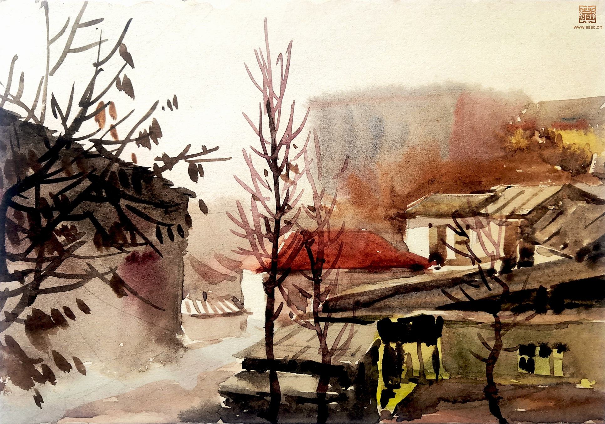 阿尔梅尼亚小城NO.1    14.2×18.5cm   1959年.jpg