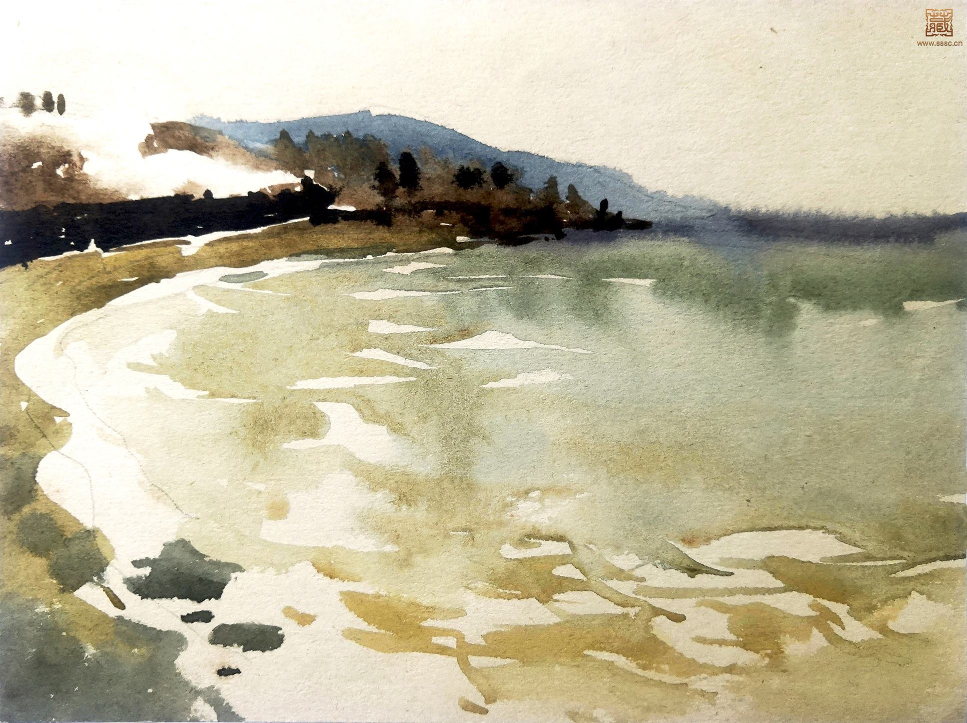 黑海   13.4×17.6cm  1959年.jpg