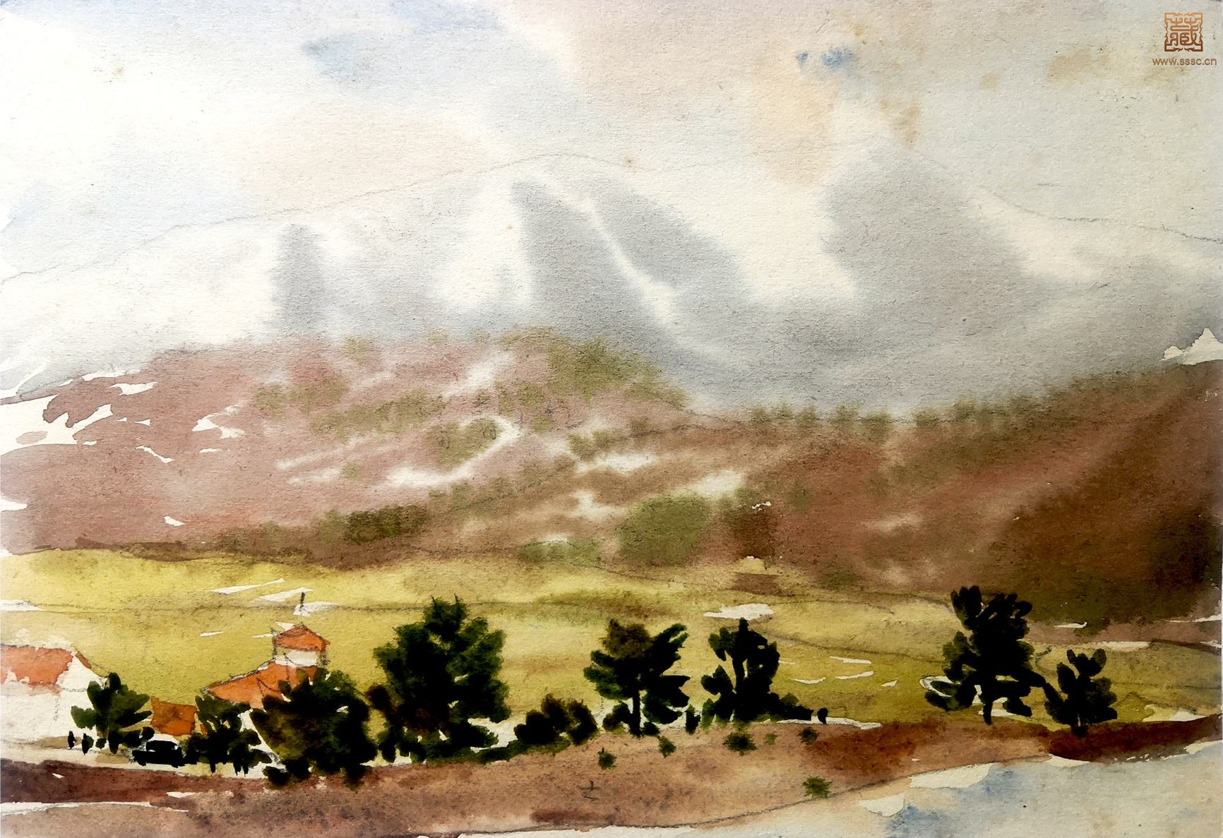 去格鲁吉亚途中  12.7×18.4cm  1959.jpg