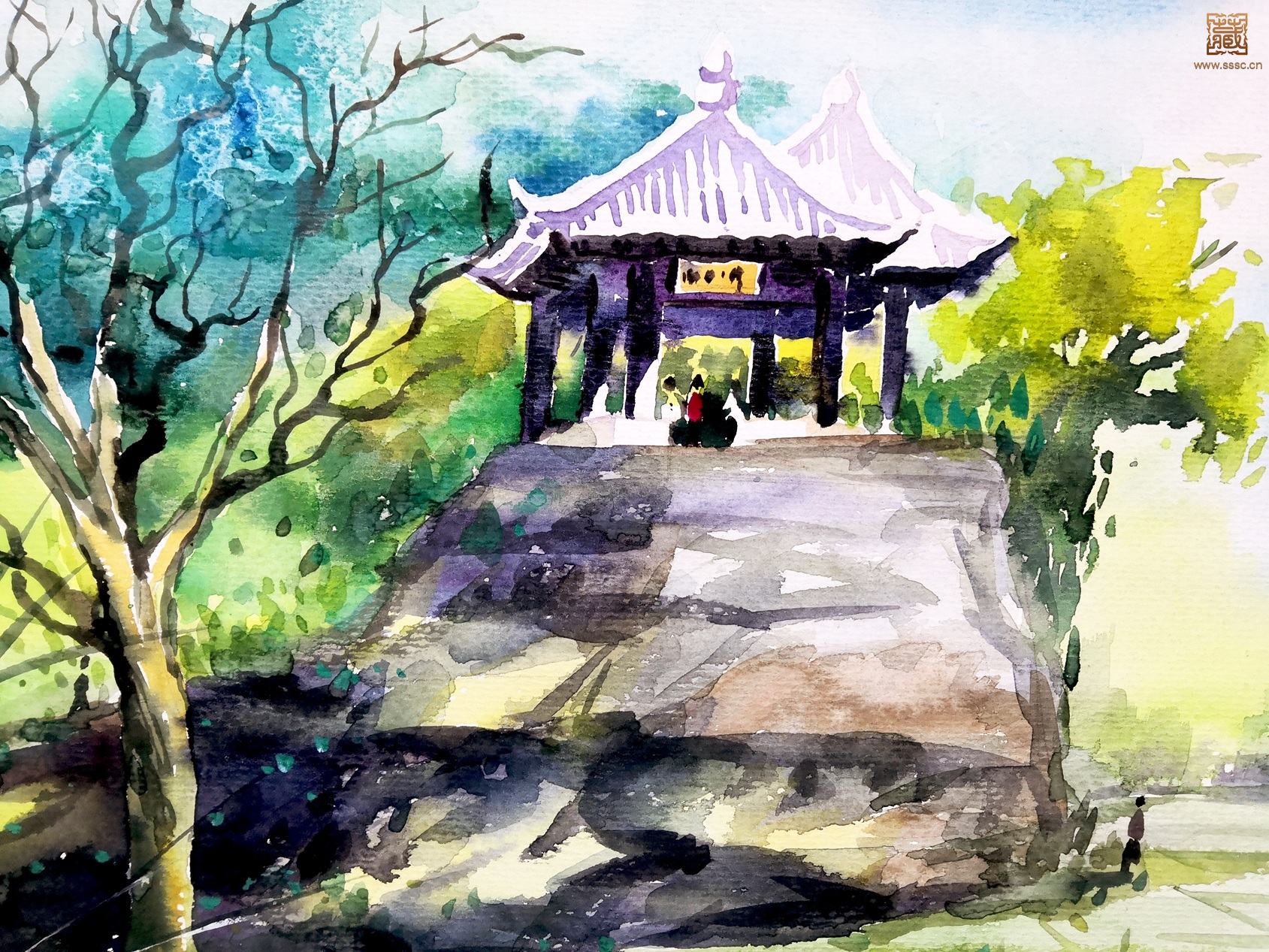 113  周令钊《公园早春》局部之一.jpg