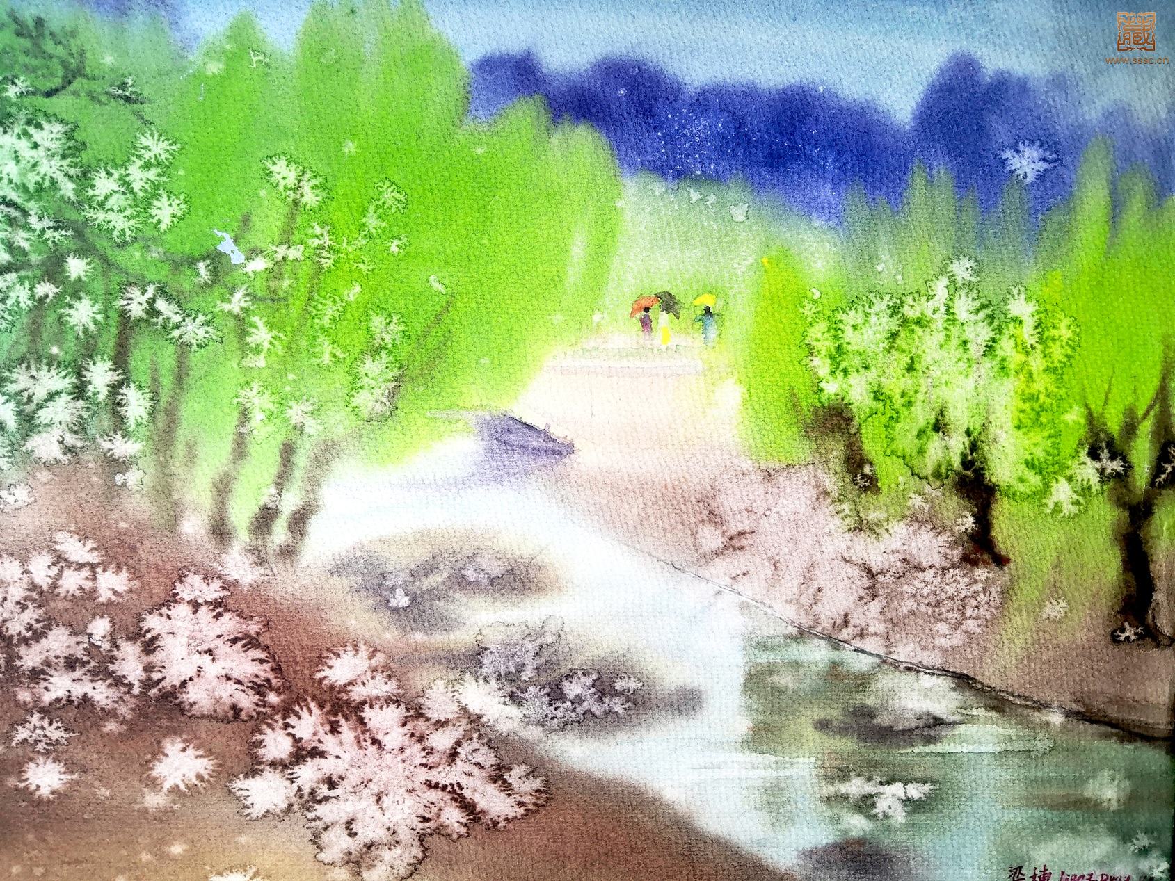 110  梁栋《花香柳绿》局部之三.jpg