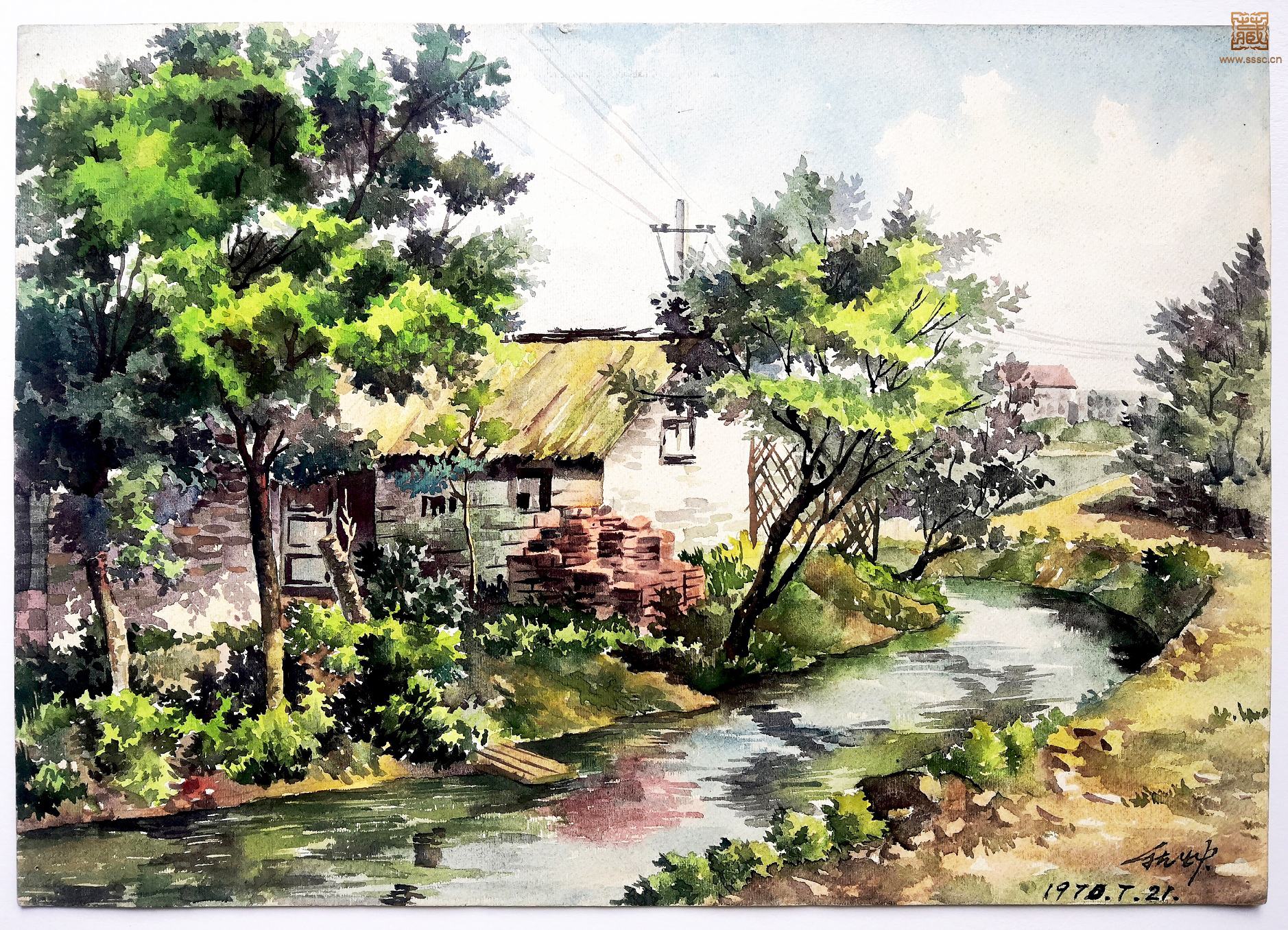 139  陈秋草《邻水人家》.jpg