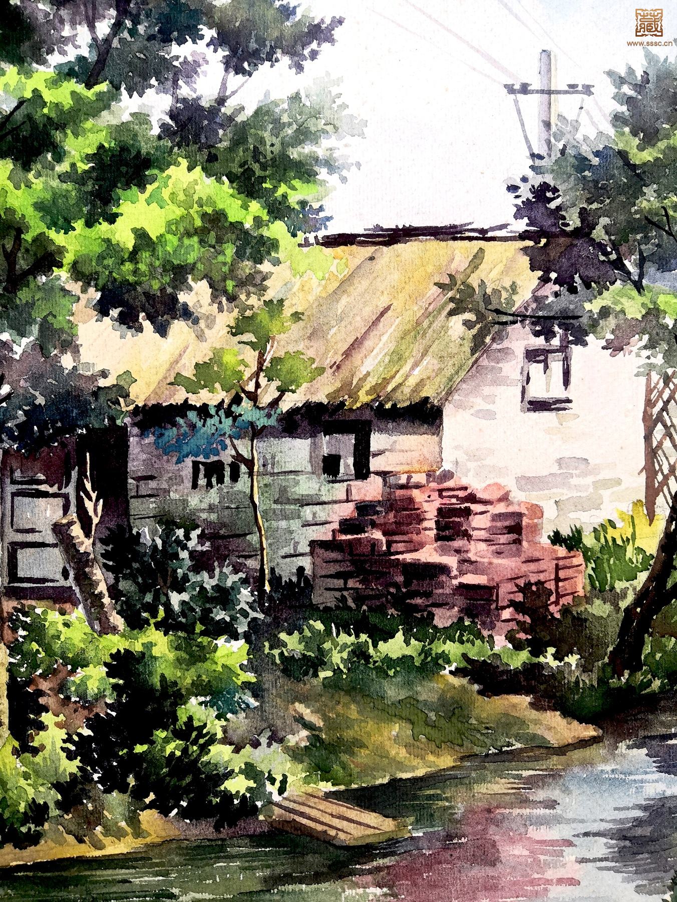 139  陈秋草《邻水人家》局部之三.jpg