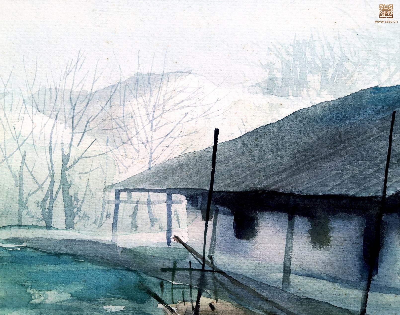 275  瞿顺发《水乡之晨》局部之六.jpg